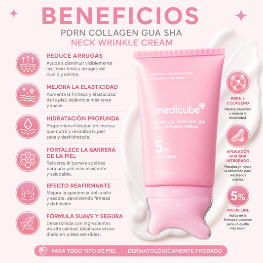 Medicube PDRN Collagen Gua Sha Neck Wrinkle Cream