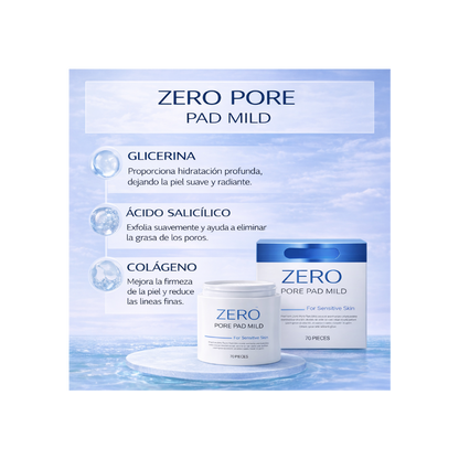 Almohadilla cero poros – Discos exfoliantes para poros limpios y piel suave