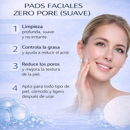 Almohadilla cero poros – Discos exfoliantes para poros limpios y piel suave