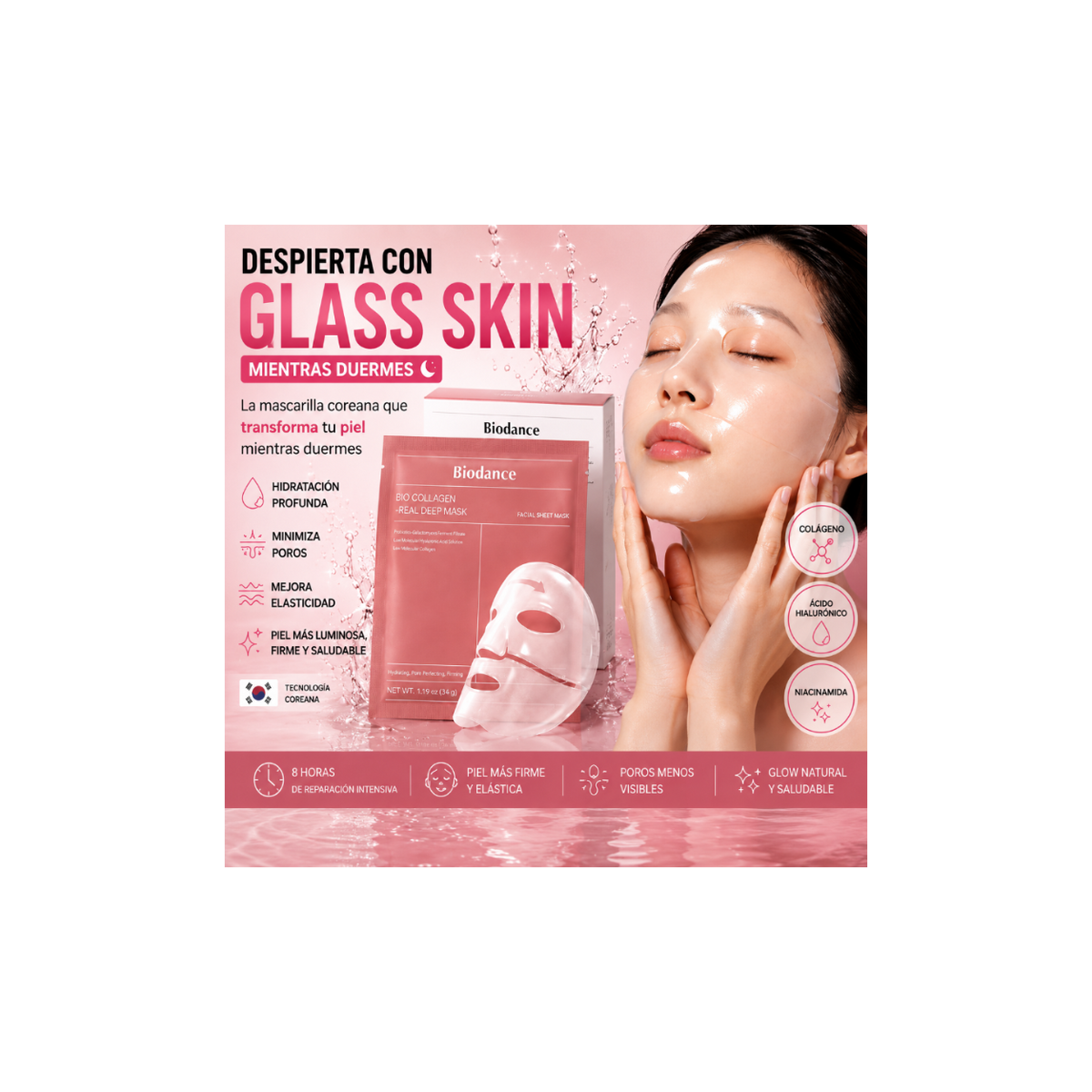 BIODANCE | La Mascarilla Coreana Viral psrs piel de cristal